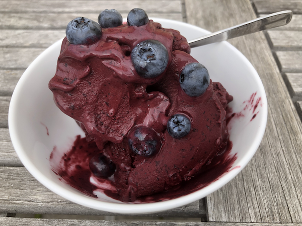 Blåbärsgelato