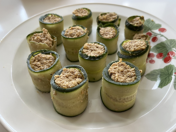 Gurkrullar med valnötter